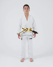 Carregar imagem no visualizador da galeria, Kimono BJJ (GI) Kingz Kore Youth 2.0. Branco com faixa branca