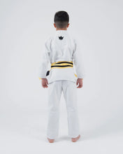 Carregar imagem no visualizador da galeria, Kimono BJJ (GI) Kingz Kore Youth 2.0. Branco com faixa branca