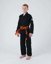 Carregar imagem no visualizador da galeria, Kimono BJJ (GI) Kingz Kore Youth 2.0. Preto com cinto branco