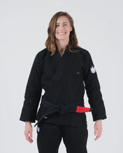 Lade das Bild in den Galerie-Viewer, Kimono BJJ (GI) Kingz Kore V2 Women's -Negro -White Belt inklusive