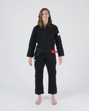 Lade das Bild in den Galerie-Viewer, Kimono BJJ (GI) Kingz Kore V2 Women's -Negro -White Belt inklusive