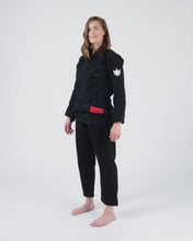 Lade das Bild in den Galerie-Viewer, Kimono BJJ (GI) Kingz Kore V2 Women's -Negro -White Belt inklusive