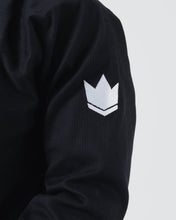 Lade das Bild in den Galerie-Viewer, Kimono BJJ (GI) Kingz Kore V2-Black-White-Gürtel enthalten