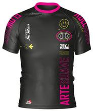 Load image into Gallery viewer, V2 Rashguard Try Hard Millenium Black Pink