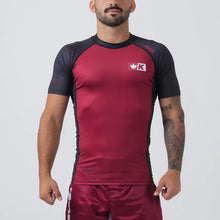Cargar imagen en el visor de la galería, Rashguard Kingz Krown Short Sleeve- Granate