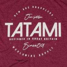 Cargar imagen en el visor de la galería, Tatami Worldwide Supply Washed T-Shirt- Burdeos - StockBJJ