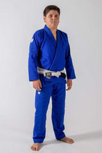 Carregar imagem no visualizador da galeria, Kimono BJJ (Gi) Kingz Kid´s The One Azul con cinturón blanco