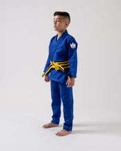 Lade das Bild in den Galerie-Viewer, Kimono BJJ (GI) Kingz Kid's Kore Blue mit weißem Gürtel