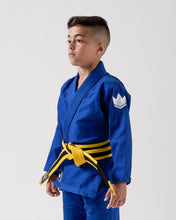 Lade das Bild in den Galerie-Viewer, Kimono BJJ (GI) Kingz Kid's Kore Blue mit weißem Gürtel
