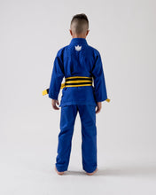 Lade das Bild in den Galerie-Viewer, Kimono BJJ (GI) Kingz Kid's Kore Blue mit weißem Gürtel