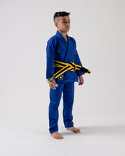 Lade das Bild in den Galerie-Viewer, Kimono BJJ (GI) Kingz Kid's Kore Blue mit weißem Gürtel