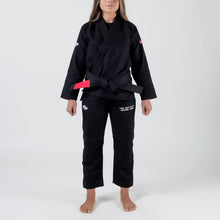Lade das Bild in den Galerie-Viewer, Kimono BJJ (Gi) Maeda Red Label 3.0 negro para mujer - CINTURÓN BLANCO INCLUIDO