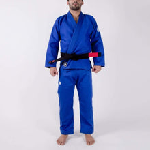 Carregar imagem no visualizador da galeria, Kimono BJJ (GI) Kingz Kore-Blue- Braça branca incluída