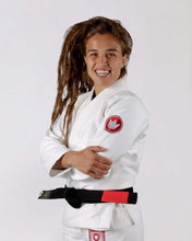 Lade das Bild in den Galerie-Viewer, Kimono BJJ (GI) Kingz Classic 3.0 Women's White mit weißem Gürtel enthalten