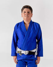 Carregar imagem no visualizador da galeria, Kimono BJJ (Gi) Kingz Kid´s The One Azul con cinturón blanco