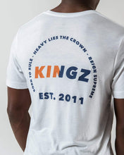 Lade das Bild in den Galerie-Viewer, Kingz Krown S/S- White T-Shirt