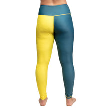 Load image into Gallery viewer, Tatami Ladies Supply Co Navy Grappling Leggings- Navy Blue-Yellow