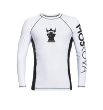 Carregar imagem no visualizador da galeria, 2022 Rashguard Moskova Training Top- Manga comprida-Branco