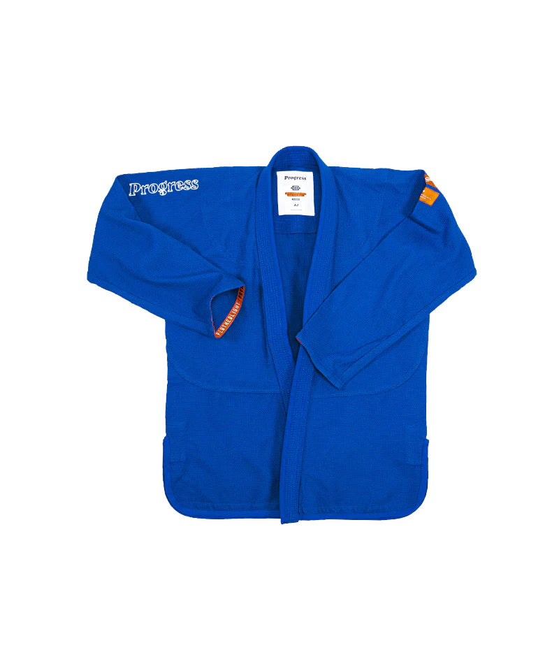 Kimono bjj (gi) progresser en featherlight léger compétition bleu