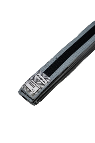 BJJ Progress-Gray Black Belts with Black Strip