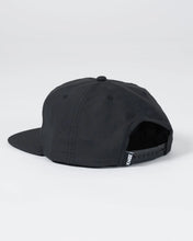 Load image into Gallery viewer, Crown Patch 5-Panel Strapback Hat - Black
