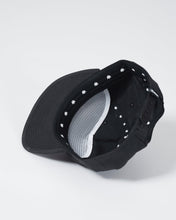 Load image into Gallery viewer, Crown Patch 5-Panel Strapback Hat - Black
