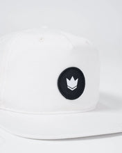 Load image into Gallery viewer, Crown Patch 5-Panel Strapback Hat - Natural
