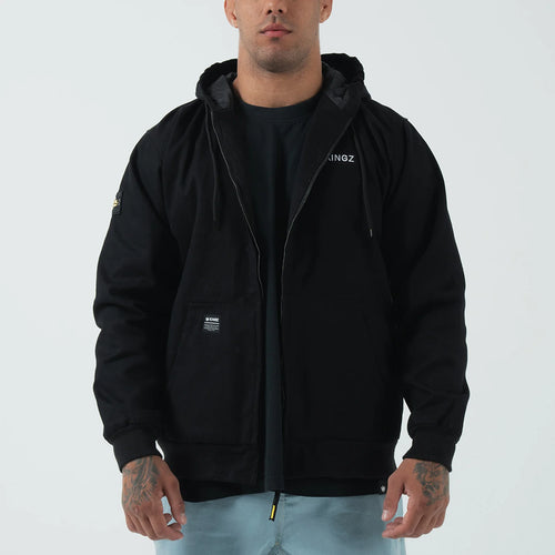 Kingz Canvas Jacket- Black