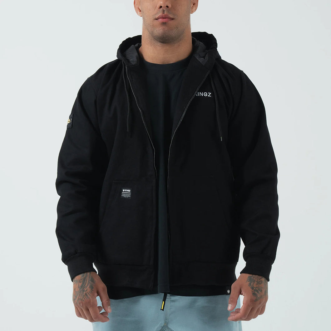 Kingz Canvas Jacket- Schwarz