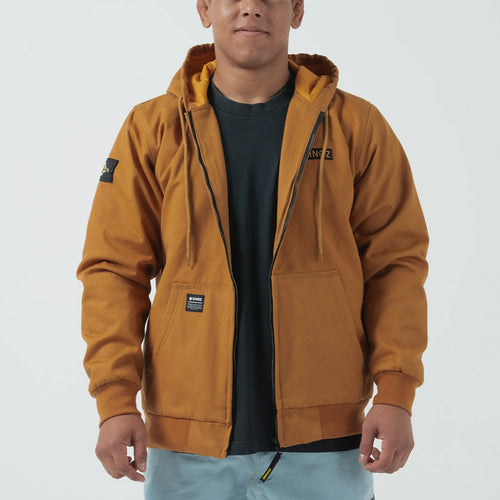 Kingz Canvas Jacket- Castanho