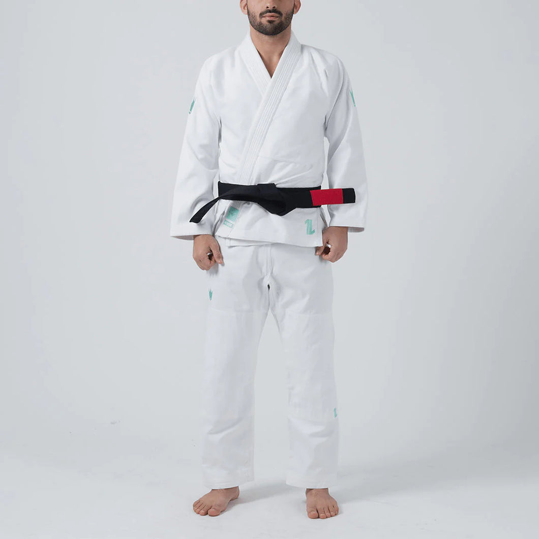 Kimono BJJ (Gi) Kingz, o único - edição de hortelã - branca