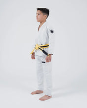 Lade das Bild in den Galerie-Viewer, Kimono BJJ (GI) Kingz Kore Youth 2.0. Weiß mit weißem Gürtel
