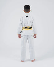 Carregar imagem no visualizador da galeria, Kimono BJJ (GI) Kingz Kore Youth 2.0. Branco com faixa branca
