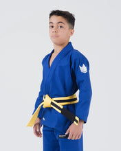 Load image into Gallery viewer, Kimono BJJ (GI) Kingz Kore Youth 2.0. Blue with white belt
