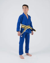 Carregar imagem no visualizador da galeria, Kimono BJJ (GI) Kingz Kore Youth 2.0. Azul com cinto branco
