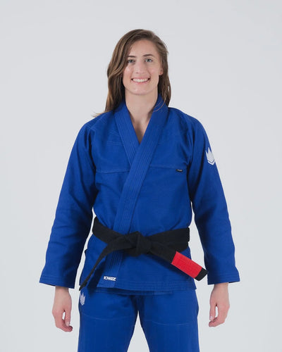 Quimono BJJ Feminino Kingz Kore V2 (Gi) -Azul- CINTO BRANCO INCLUÍDO