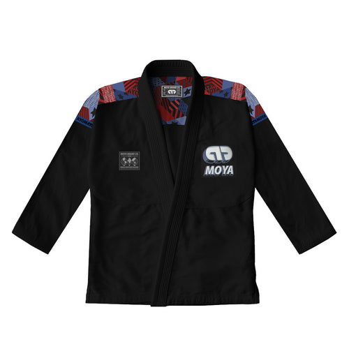 Kimono BJJ (Gi) Moya Brand Stars & Stripes- Black