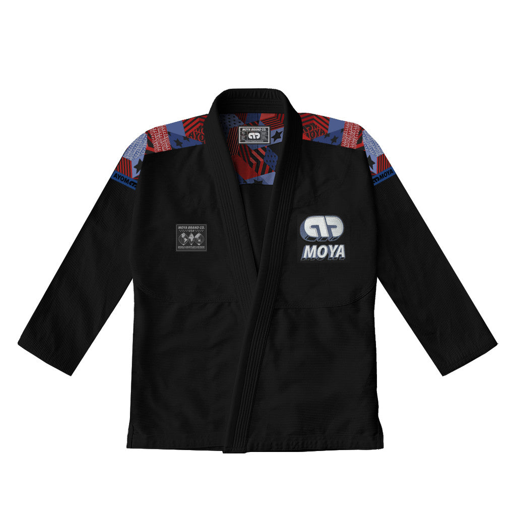 Kimono BJJ (Gi) Moya Brand Stars & Stripes- Black