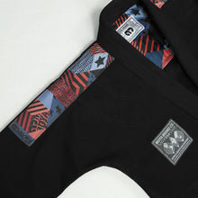 Load image into Gallery viewer, Kimono BJJ (Gi) Moya Brand Stars &amp; Stripes- Black
