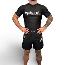 Cargar imagen en el visor de la galería, Epic Grappling Shorts 2.0 (Elastic Waistband) Matte Black
