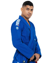 Lade das Bild in den Galerie-Viewer, Kimono BJJ (GI) Tatami Elements Superlite - Blau - weißer Gürtel enthalten
