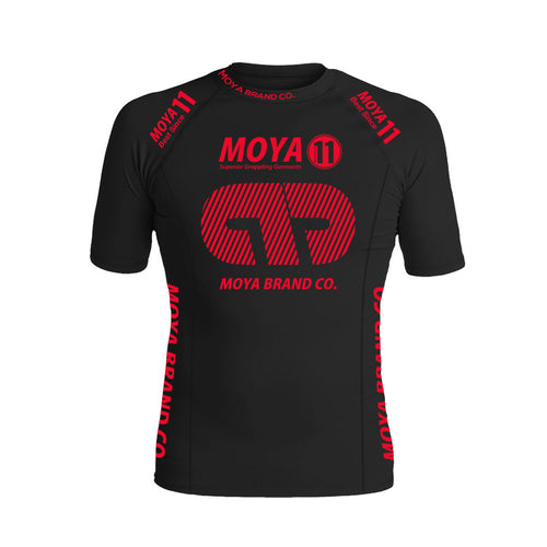 Rashguard Team Moya 23 Manga Corta - Negro