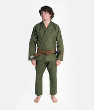Charger l&#39;image dans la galerie, Kimono JJB ( Gi) Progress The Academy- vert forêt- CEINTURE BLANCHE INCLUSE
