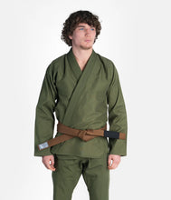 Charger l&#39;image dans la galerie, Kimono JJB ( Gi) Progress The Academy- vert forêt- CEINTURE BLANCHE INCLUSE
