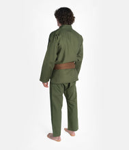 Charger l&#39;image dans la galerie, Kimono JJB ( Gi) Progress The Academy- vert forêt- CEINTURE BLANCHE INCLUSE

