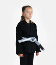 Charger l&#39;image dans la galerie, Kimono BJJ (GI) progressait les enfants de l&#39;Académie - Black-White Cinturon inclus
