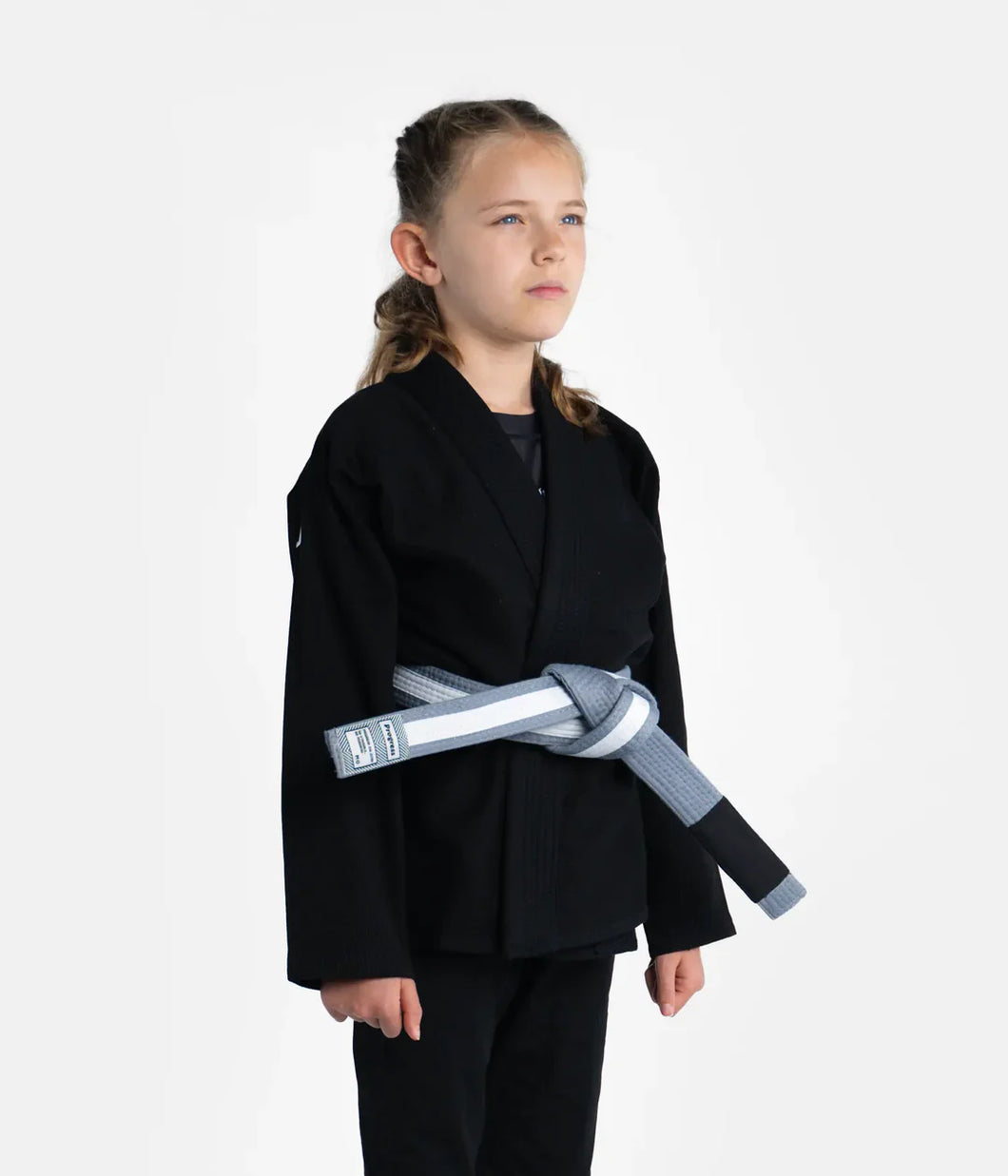 Kimono BJJ (GI) progressait les enfants de l'Académie - Black-White Cinturon inclus