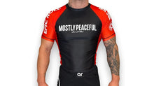 Load image into Gallery viewer, Mostly Peaceful Rash Guard
