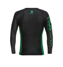 Load image into Gallery viewer, 2022 Rashguard Moskova Training Top-Manga Green Black
