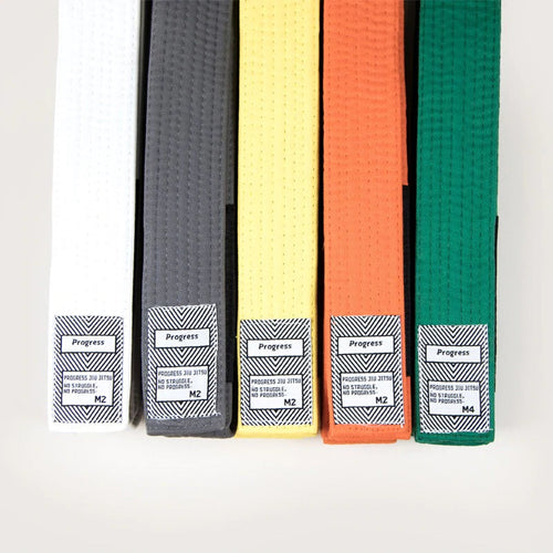 BJJ progress-yellow children belts